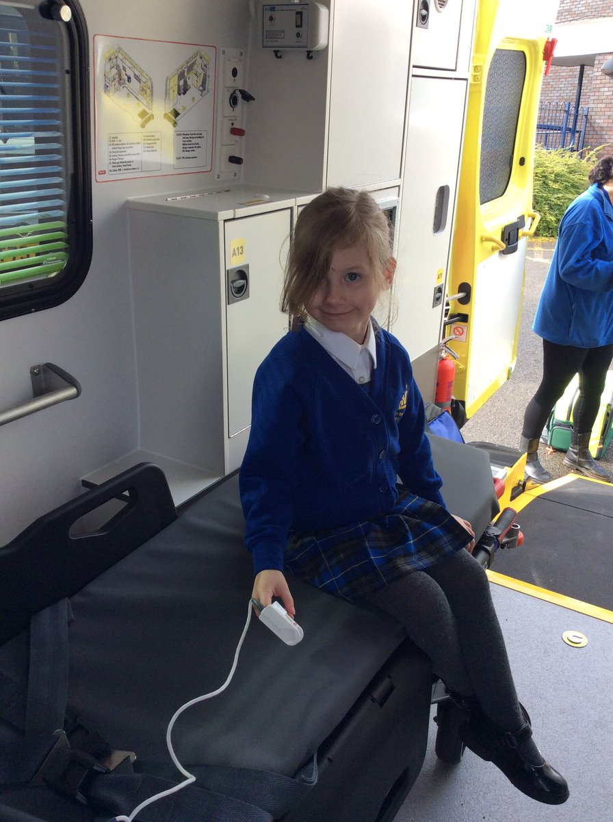 🚑🚨🏥We even got to measure our oxygen level in the ambulance, to check we were all healthy and hear our heartbeat through a stethoscope. 🩺 So much fun! 🏥🚨🚑 The NHS are truly amazing! <a href="/MrsCadamyQP/">Mrs Cadamy</a> <a href="/QueensCoEURC/">Queen's Park C.E/U.R.C. Primary School</a> <a href="/MissHughesQP/">Miss Hughes</a>