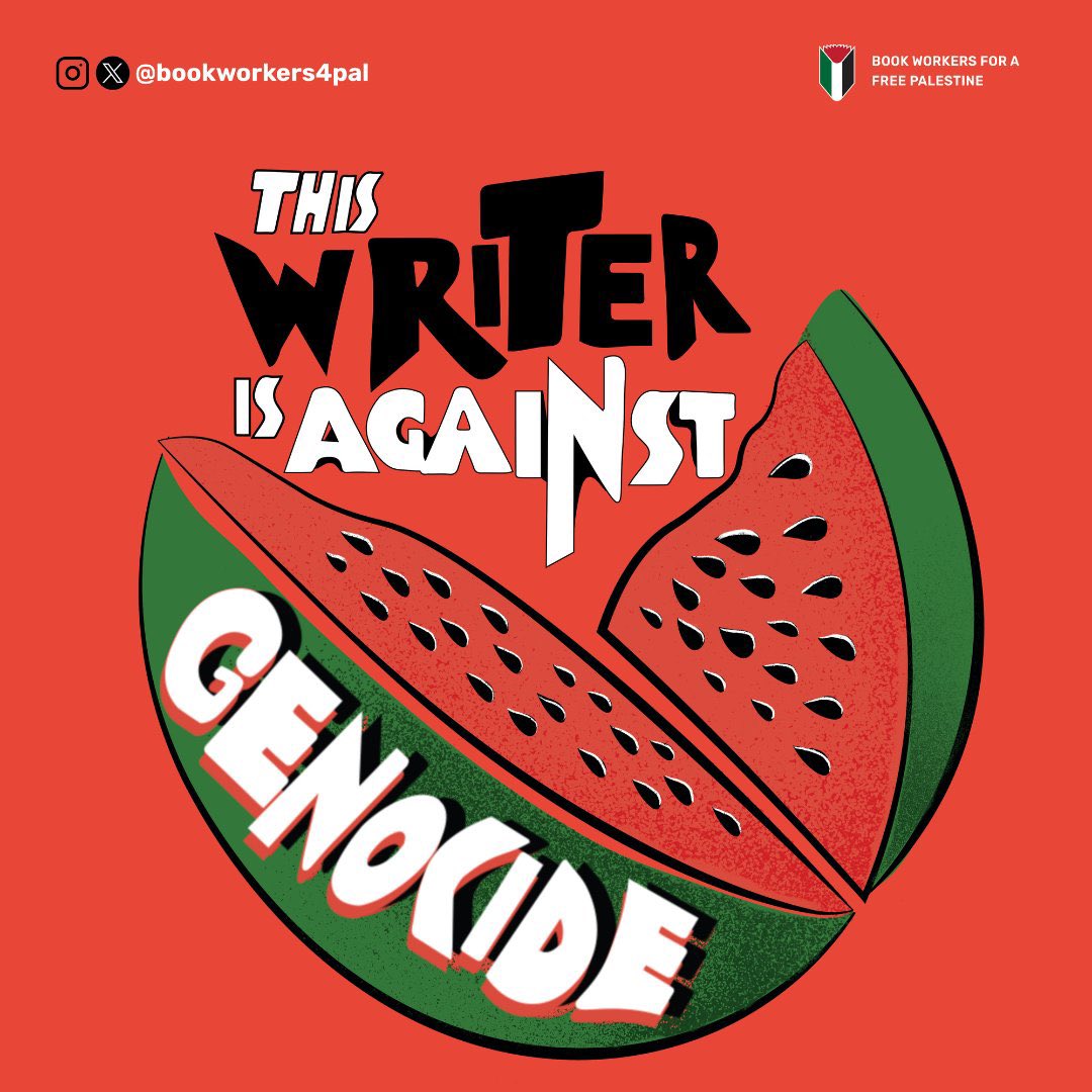 We need to keep talking about the loss of life, the loss of knowledge, culture and talent. We demand an immediate ceasefire. This writer is against genocide @bookworkers4pal #LBF2024 #LBFVigil #LBF24