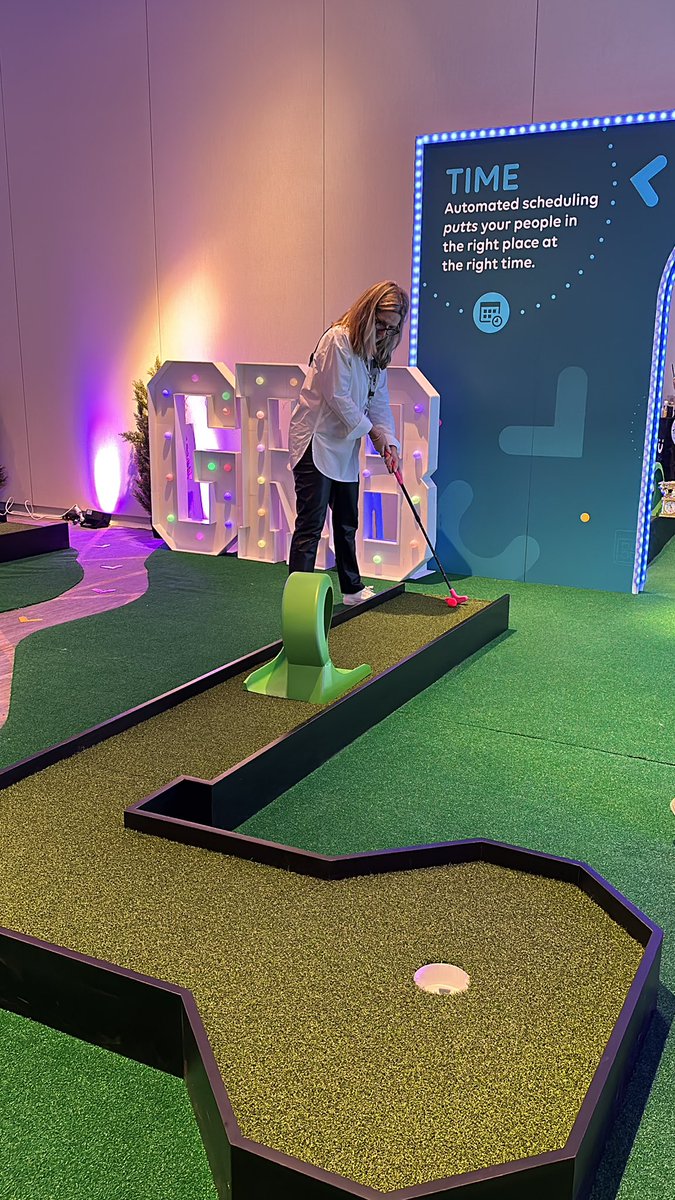 Our Chief People Officer, <a href="/wadors/">pat wadors</a>, enjoying our activation at #SXSW! ⛳️ 

<a href="/sxsw/">SXSW</a> #SXSW2024