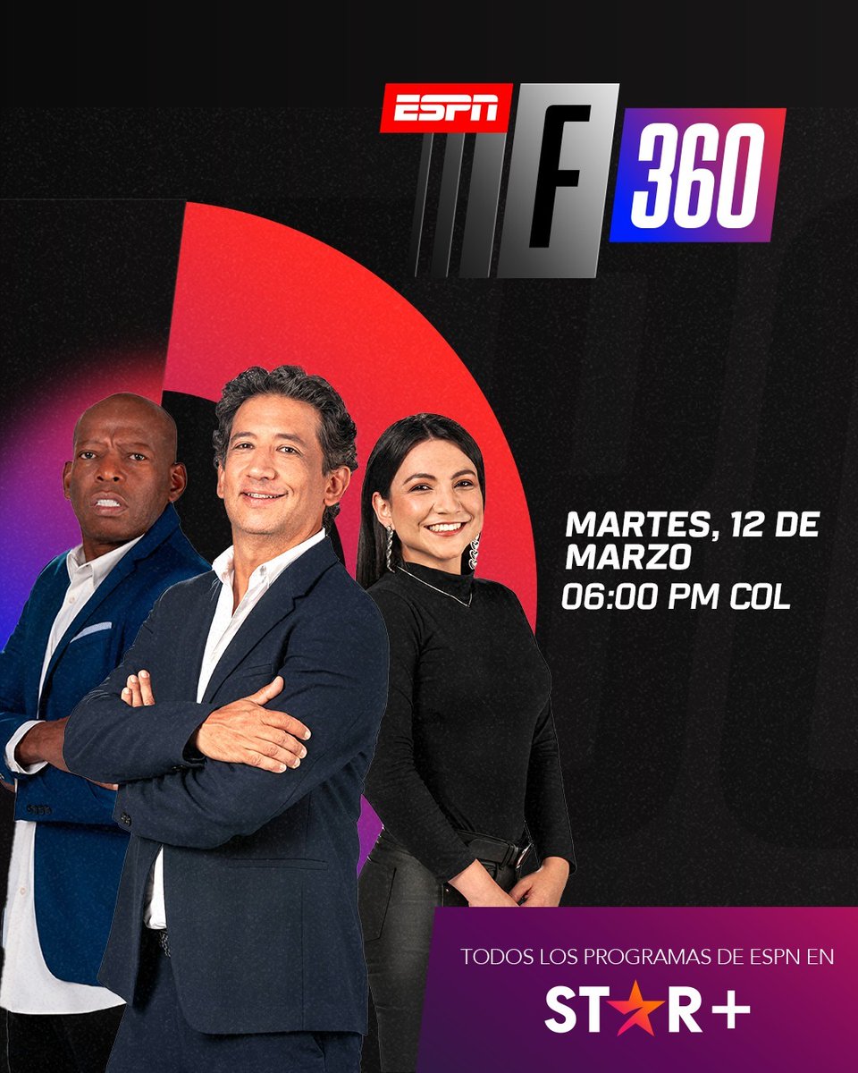 ¡Hoy a las 18:00 COL! 🤩⚽️ Prográmate para ver un debate en vivo con nuestros especialistas, tendremos el resumen completo de los partidos de la #CHAMPIONSxESPN por #ESPNF360COLOMBIA 📺 No te pierdas F360 por #ESPNenStarPlus -> dis.la/ESPNenStarPlus.