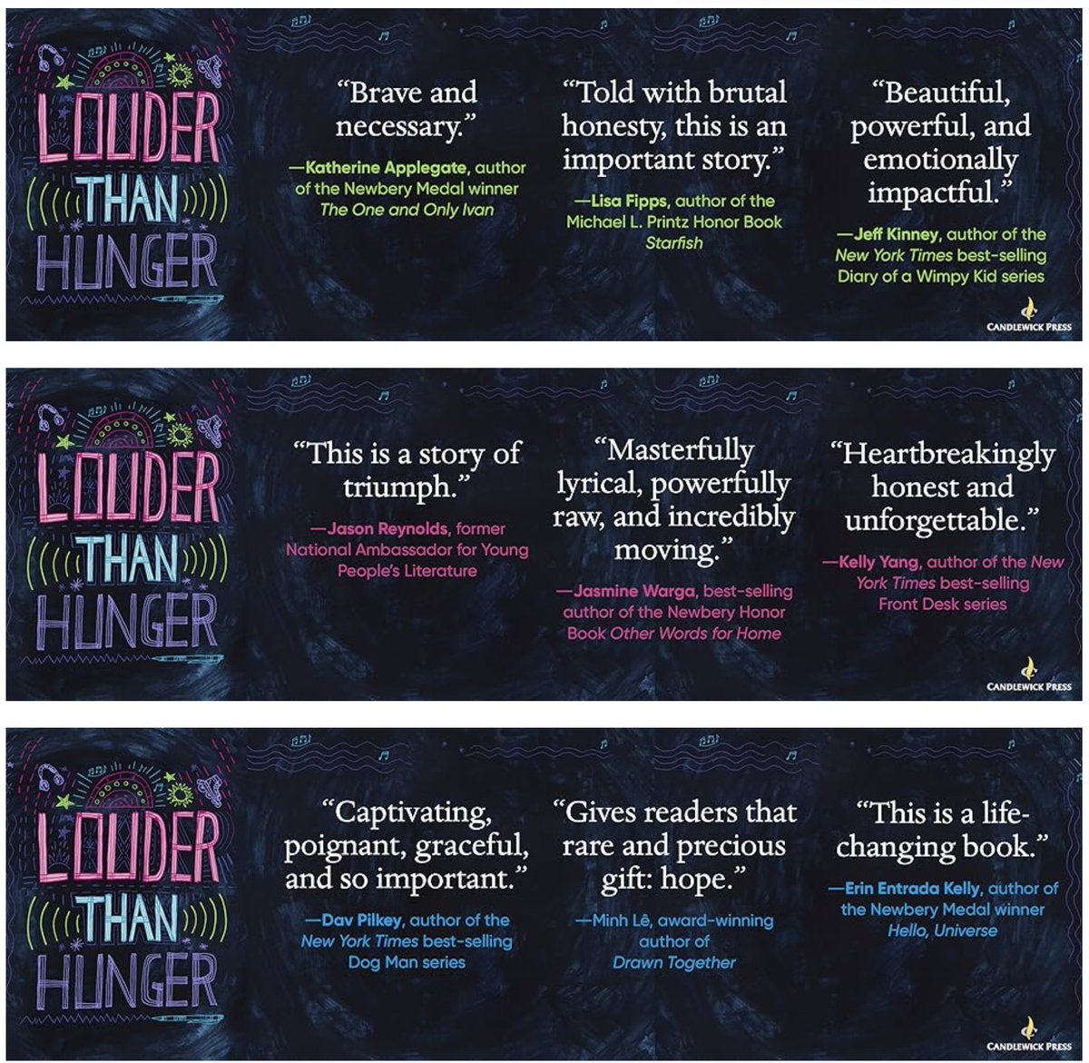 I'm giving away 5 signed copies of Louder Than Hunger to 1 teacher or teacher-librarian to give away to students and/or colleagues. RT before 10:00 p.m. CDT on 3/12 (today) to enter the drawing. I'll order the copies from @AndersonsBkshp. andersonsbookshop.com/book/978153622…