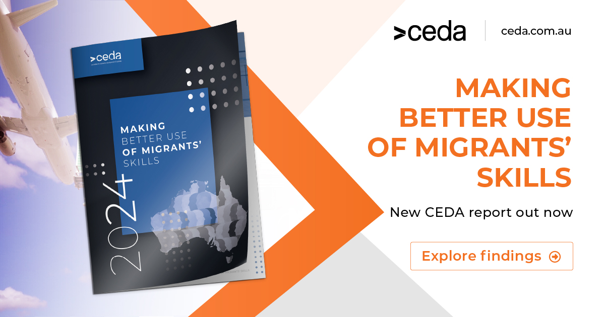 CEDA’s new #report, Making better use of migrants’ skills, shows how to improve employment outcomes for #migrants, with benefits for employers and the broader community. Download your free copy now.     ceda.com.au/migration2024     #migration #ausecon #auspol #skills