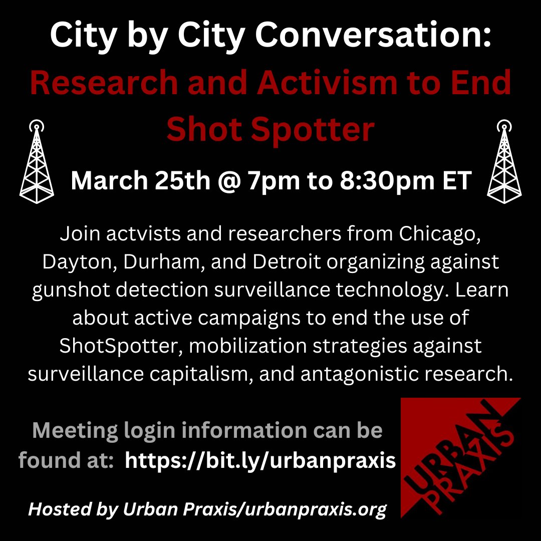 On Monday, March 25th, @urbanpraxiswork will be hosting an online discussion from 7:00pm to 8:30pm ET.