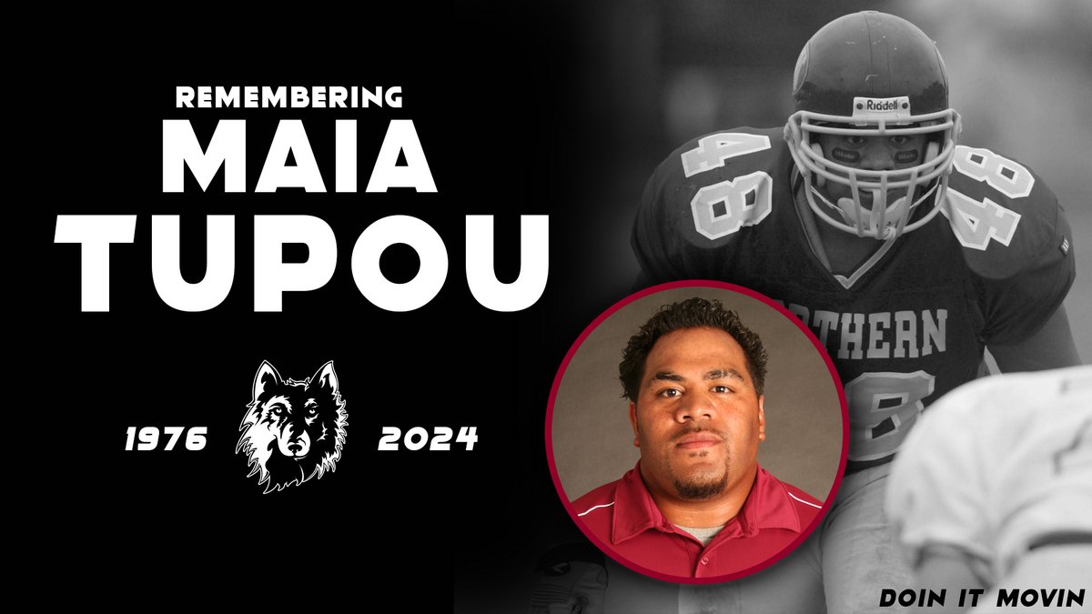 A Wolf through and through🐾 His impact and pride for @NorthernStateU were unquestioned, thanks for always being you Coach Tupou. #DOINITMOVIN | #maroonNgold🐾