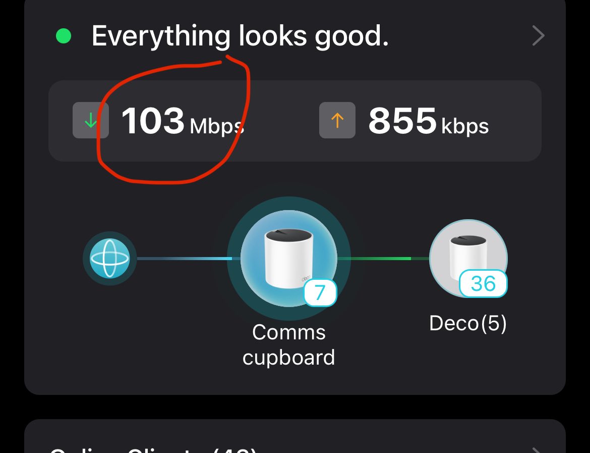 Well that’s not something we’ve ever seen while living here. We appear to have finally been granted entry to the world of  #nobuffering