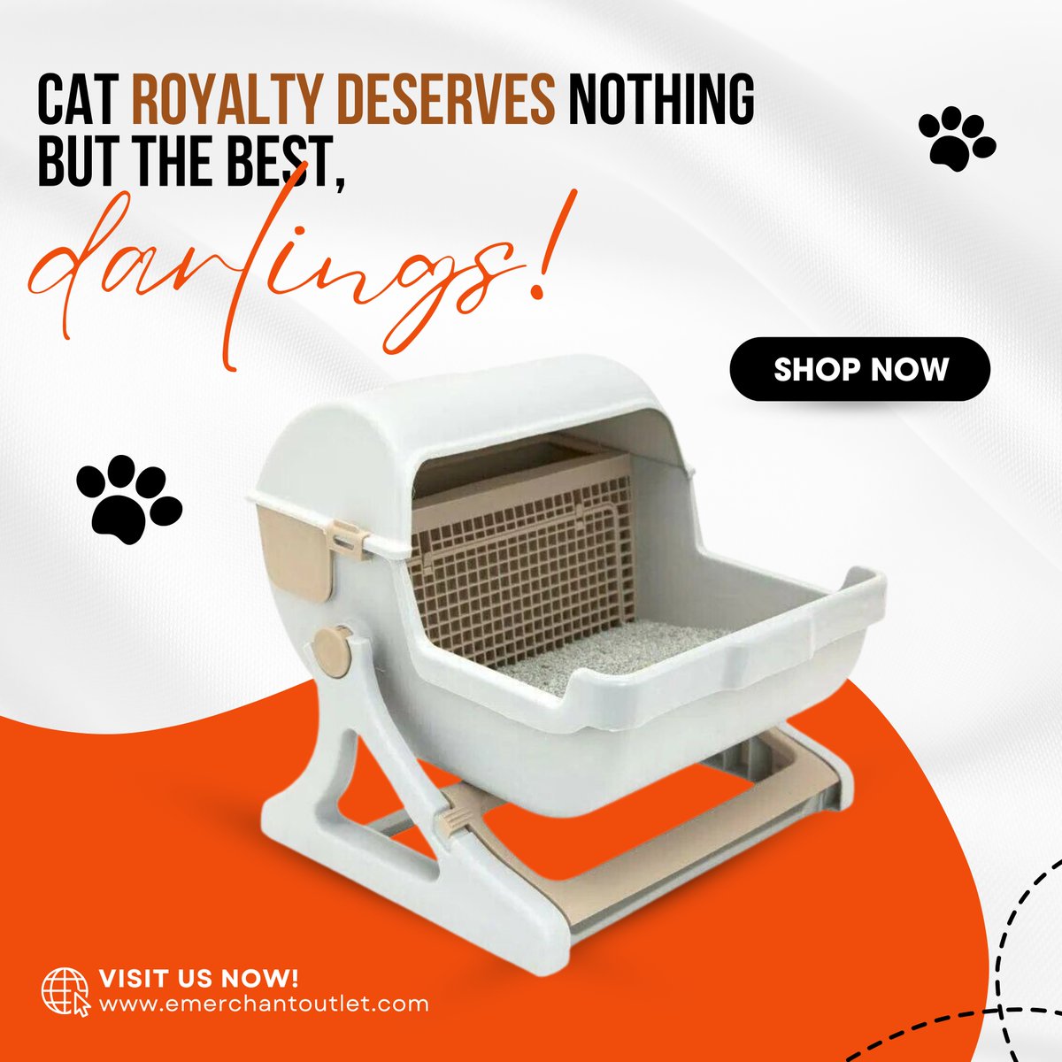 Presenting the Luxury Semi-Automatic Cat Litter Box – because why should humans have all the luxury? With a majestic 50% off, treat your feline friend to the lap of litter luxury without breaking the bank.

#luxurycatlitterbox #semiautomatic #catluxury #felinethrone