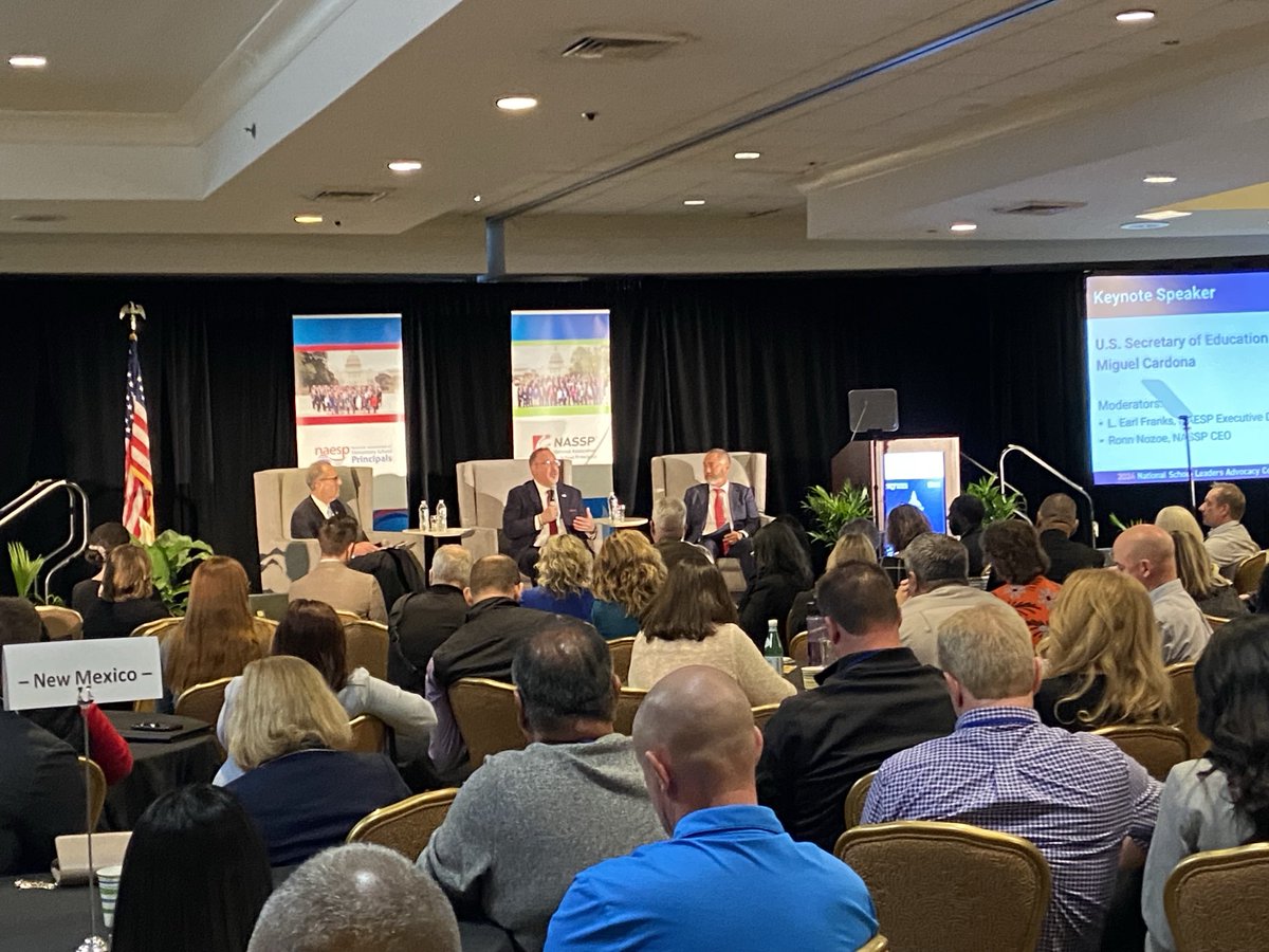 Secretary  Miguel Cardona, US Secretary of Education addressing the educational and funding priorities at the conference. ⁦<a href="/NYCESPA/">NYCESPA</a>⁩ ⁦<a href="/HTLC154/">CS154</a>⁩ ⁦<a href="/District5NYC/">NYC District 5</a>⁩