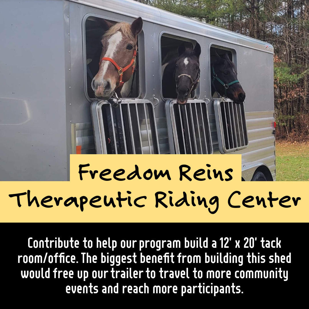 Freedom Reins Therapeutic Riding Center has launched their crowdfunding campaign! Support their mission to boost access to their therapeutic horsemanship program throughout Monadnock:
monadnock.thelocalcrowd.coop/campaign/from-…