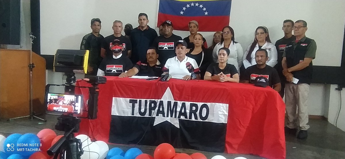 TachiraMRT's tweet image. #12Mar | 🇻🇪   Desde el estado Tachira. TUPAMARO, realizó rueda de prensa dónde dió a conocer la Nueva Dirección Nacional, también informo sobre los 10 acuerdos realizados en el #SecretariadoNacionalMRT2024 

¿Y LOS TUPAMARO DÓNDE ESTÁN?

¡APOYANDO a NICOLAS!