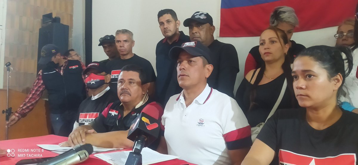 TachiraMRT's tweet image. #12Mar | 🇻🇪   Desde el estado Tachira. TUPAMARO, realizó rueda de prensa dónde dió a conocer la Nueva Dirección Nacional, también informo sobre los 10 acuerdos realizados en el #SecretariadoNacionalMRT2024 

¿Y LOS TUPAMARO DÓNDE ESTÁN?

¡APOYANDO a NICOLAS!
