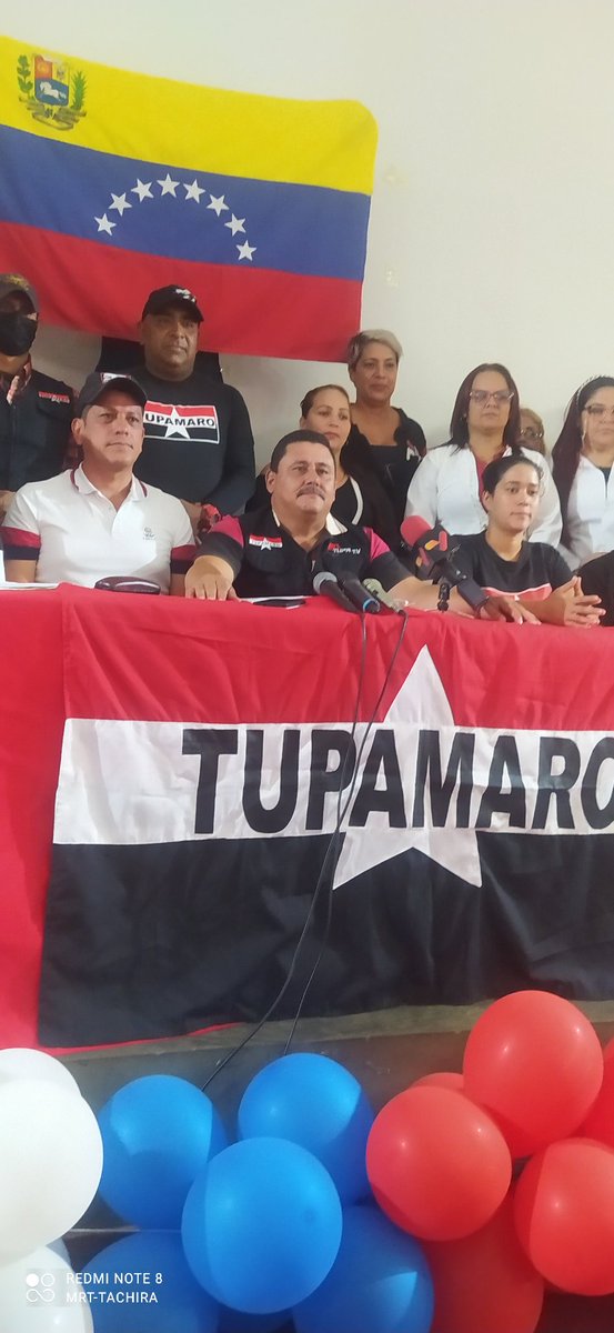 TachiraMRT's tweet image. #12Mar | 🇻🇪   Desde el estado Tachira. TUPAMARO, realizó rueda de prensa dónde dió a conocer la Nueva Dirección Nacional, también informo sobre los 10 acuerdos realizados en el #SecretariadoNacionalMRT2024 

¿Y LOS TUPAMARO DÓNDE ESTÁN?

¡APOYANDO a NICOLAS!
