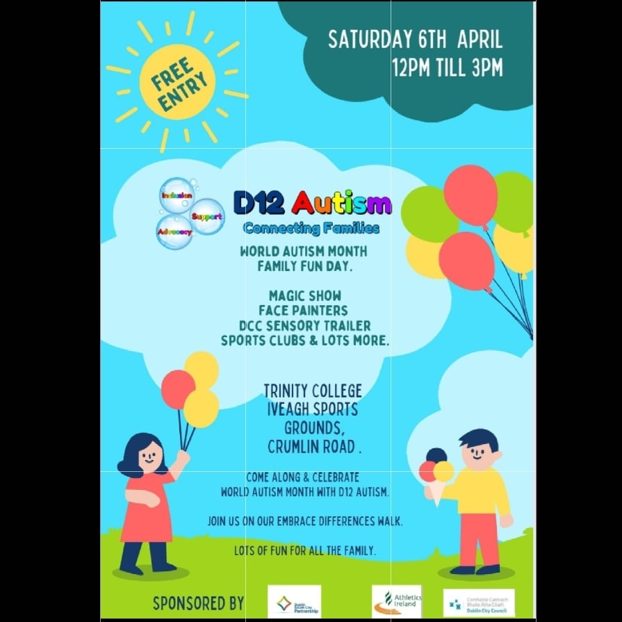 D12 Autism Family fun day to celebrate world Autism month. Community at its best. We cant wait 😊