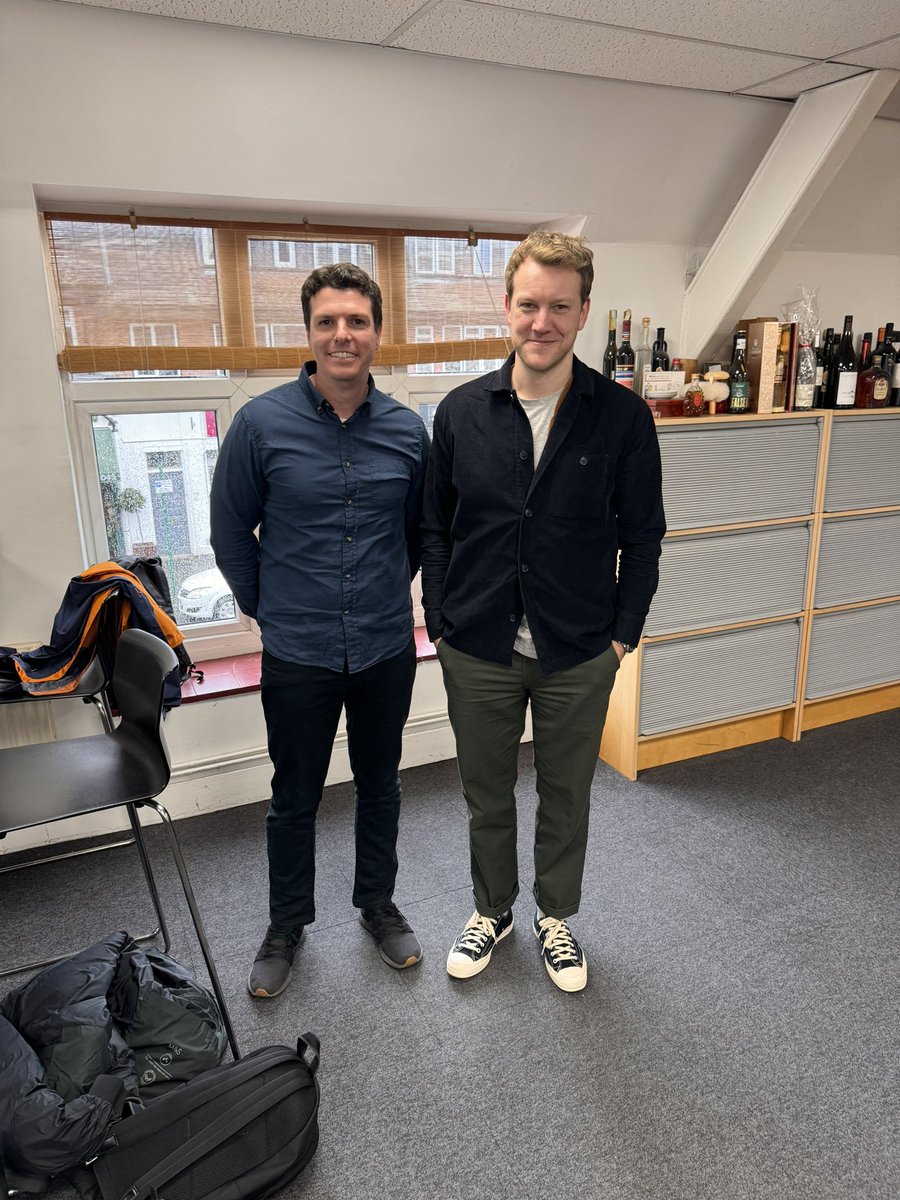 Great to have Adam and Dan from @GatherGolf in our #Sunningdale office today. #creativeminds
