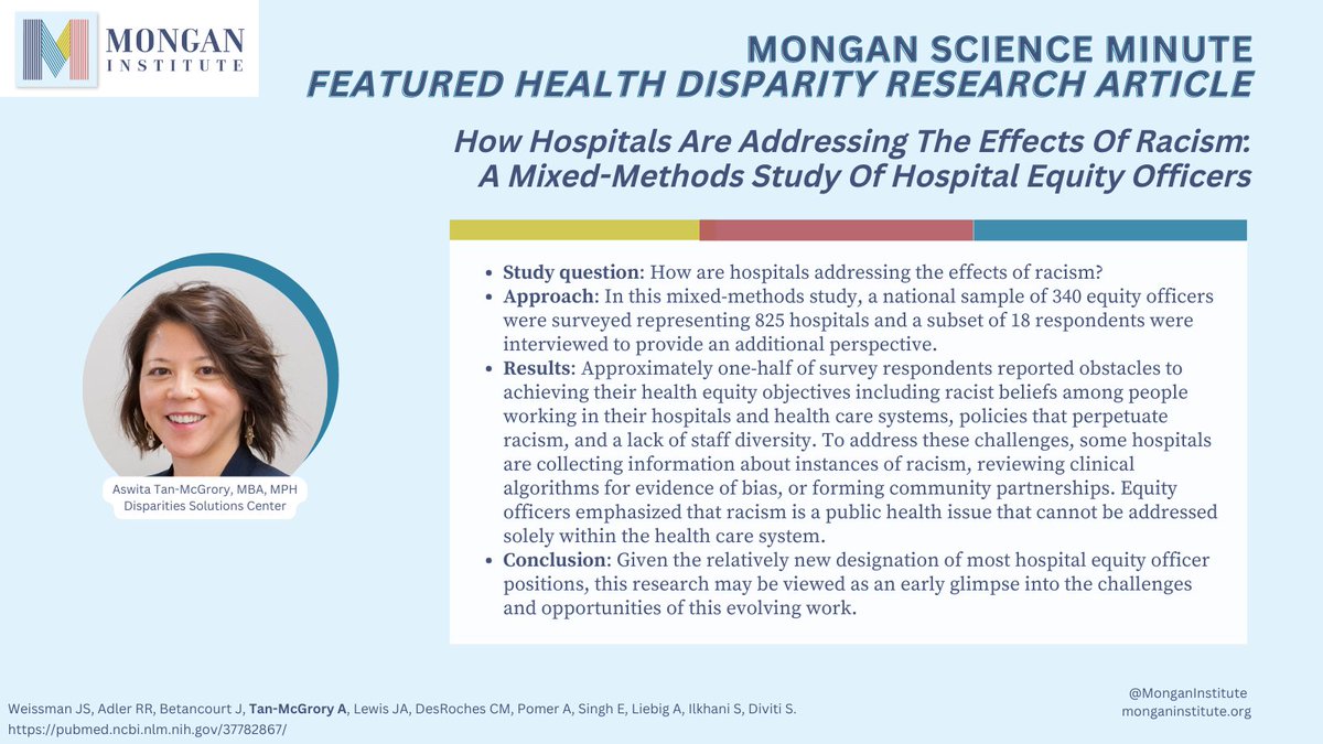 #MonganScienceMinute featuring @atanmcgrory @MGHDisparities pubmed.ncbi.nlm.nih.gov/37782867/