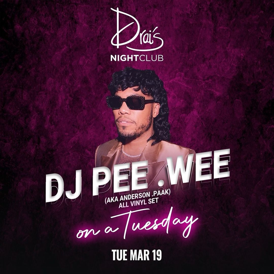 Can .WEE talk about next Tuesday?!⁠ ⁠ @djpee_wee is igniting the hottest new R&B party 'On a Tuesday' @DraisLV !⁠ ⁠ We got some bangin' R&B records for y'all.⁠ ⁠ Definitely gonna be some love in this club 🥰⁠