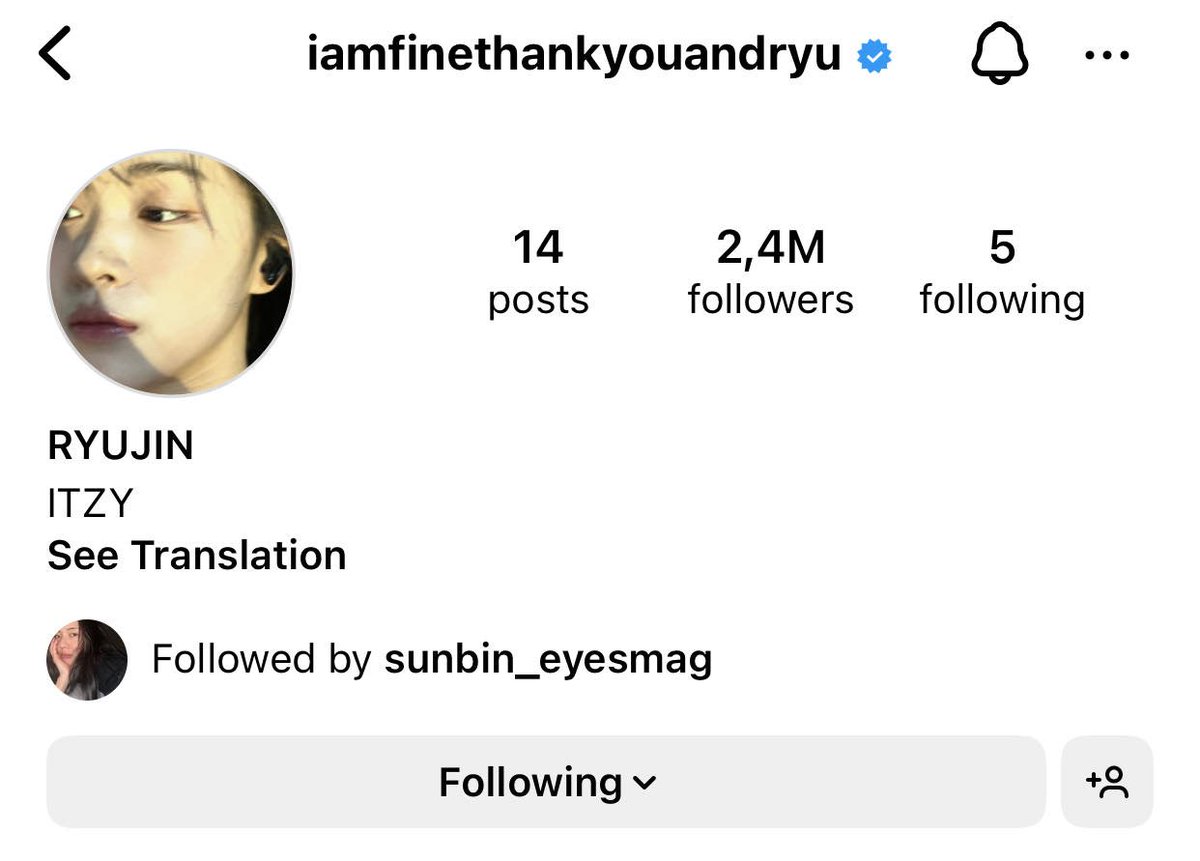 SRJ_Global's tweet photo. Actress Lee Sun Bin, starring in Work Later, Drink Now &amp; Boyhood, has followed RYUJIN and liked her latest post on Instagram.

#ITZY #있지 #RYUJIN #류진 #リュジン https://t.co/q1JN6GzJBj