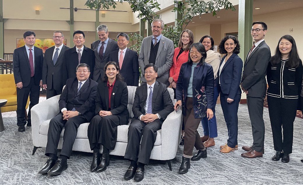Our work w/ China to combat climate change is driving key solutions in both places that reduce ghgs & shift to clean energy.🌎 Our mtgs w/ Beijing government last week in Sacramento were detailed & forward looking, following up on @CAgovernor’s recent trip. NO time to waste!💯