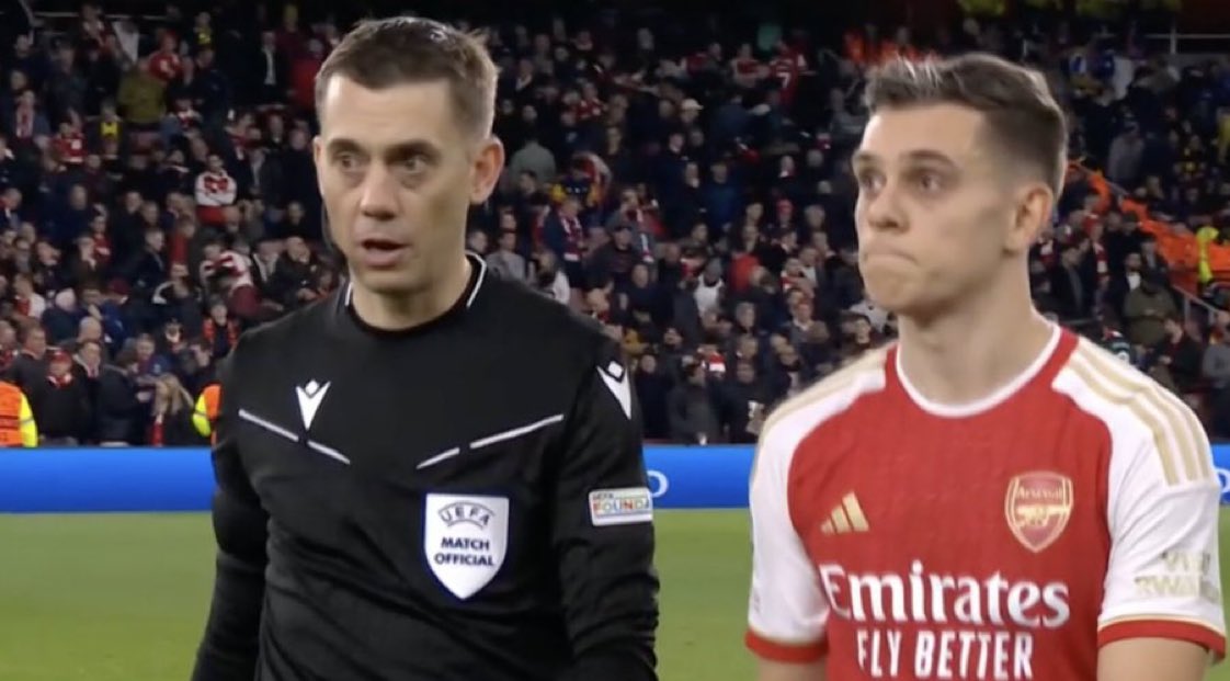 Trossard's big brother is refereeing the game. No wonder he scored.