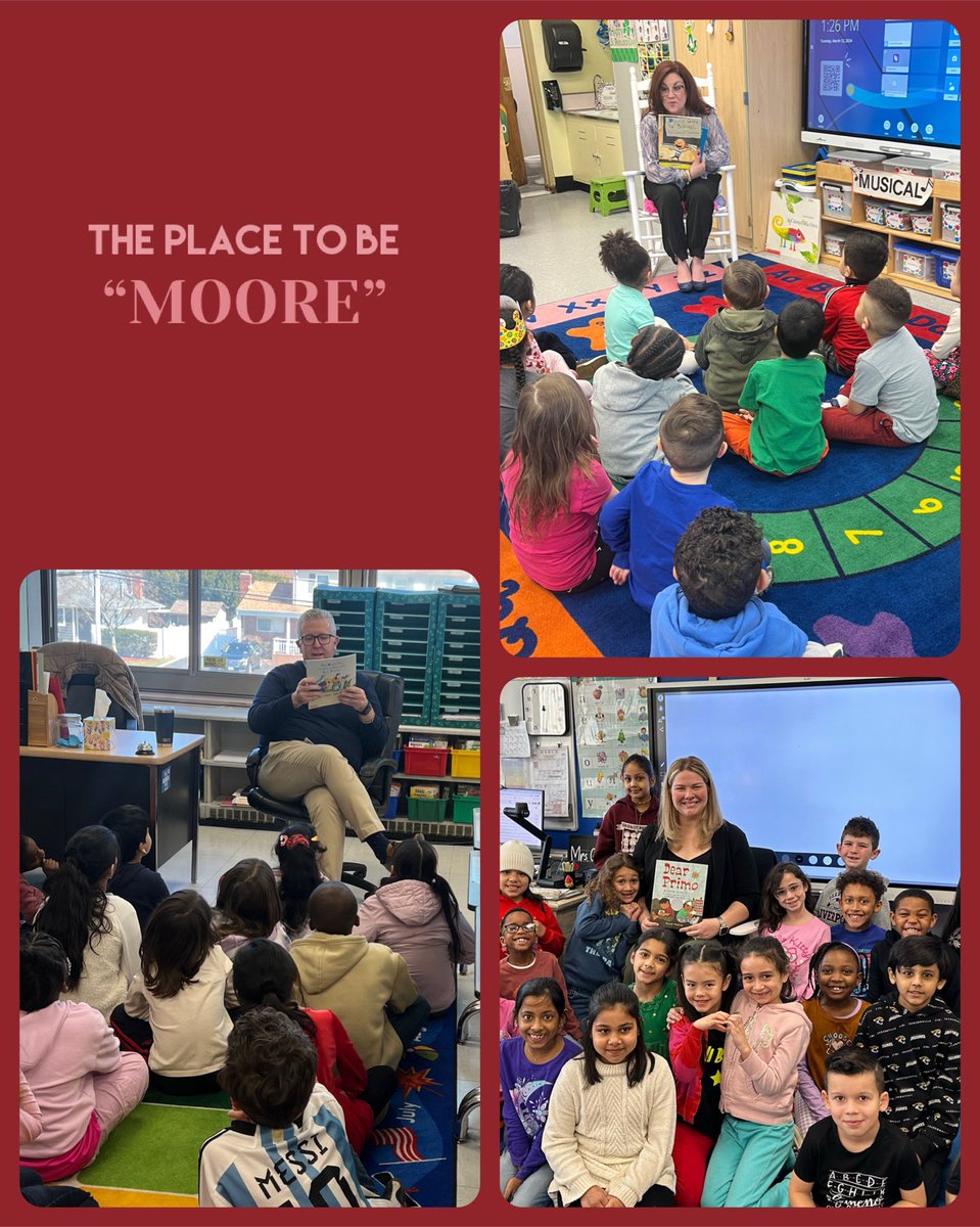 We are so grateful to our guest readers who came to May Moore today to read us some of their favorite stories! 🐞 📚 #theplacetobemoore #dpsdny <a href="/TamAlcalde/">Tammy Alcalde</a> <a href="/MissEssig/">Ms. Essig</a>