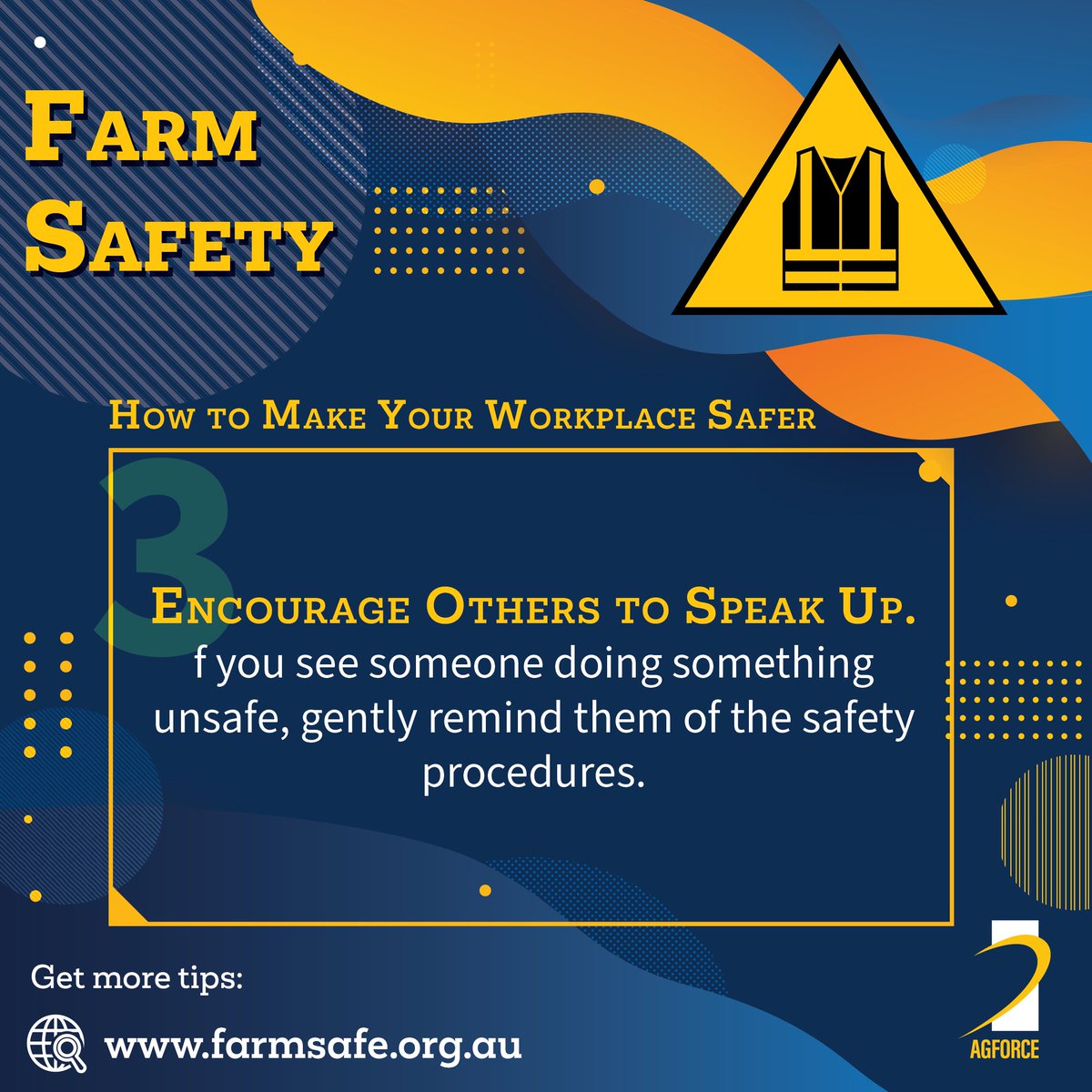🌟 Safety first and foremost! 🌟

Prioritizing the well-being of every single person .

Join us and discover a world where the safety on your farms is at the front of everyone's minds 🙌

#farmsafety #everyfamilyneedsafarmer #priority