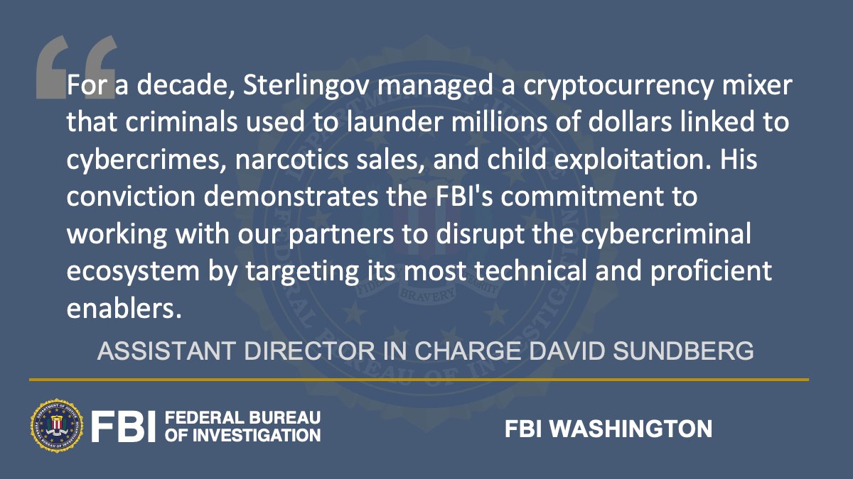 Bitcoin Fog Operator Convicted of Money Laundering Conspiracy  https://t.co/R4KEElyZ9T @DOJCrimDiv @IRS_CI @USAO_DC