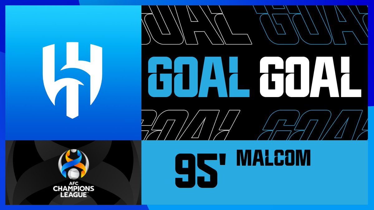 TheAFCCL's tweet photo. ⚽️ GOAL | 🇸🇦 Al Ittihad 0️⃣-2️⃣ Al Hilal 🇸🇦
Malcom adds the away side’s second of the night to secure the victory 🌟
Watch Live 📺- https://t.co/vSjkAe96Nh
#ACL | #ITHvHIL https://t.co/8GbrqxOhnT