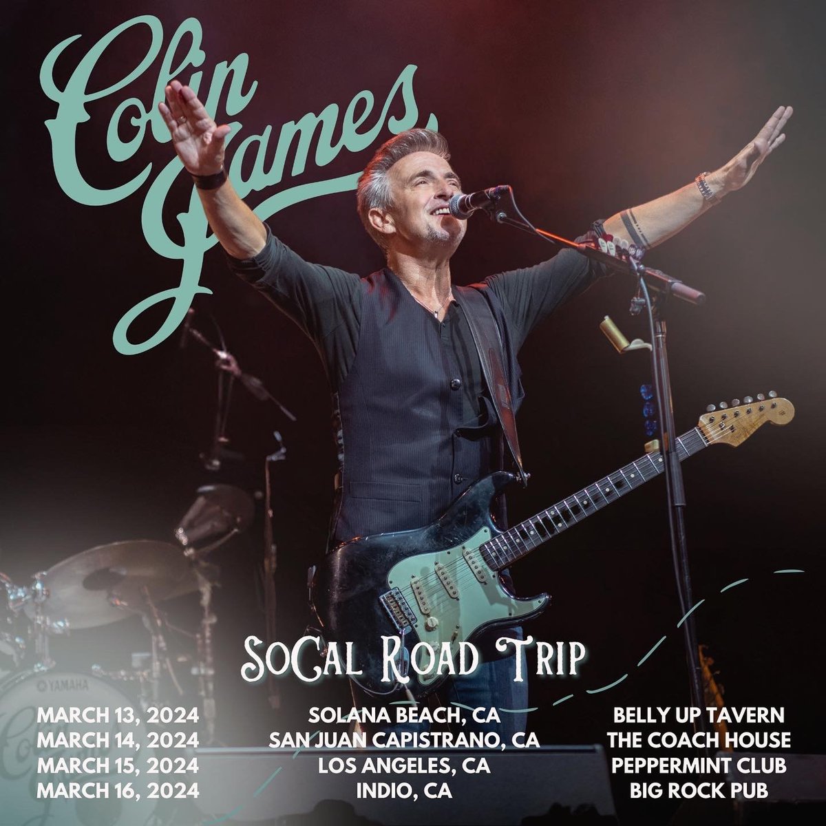 Colin James (@colinjamesmusic) on Twitter photo Enjoying a day in LA before show #1 on this road trip tomorrow night in Solana Beach at the @BellyUp. We’ve got Joe Marson & The Satisfied Mind opening up the show as well as Sugarmill Slim joining us on stage with their harmonica. See you there!
🎟: colinjames.com/tour Enjoying a day in LA before show #1 on this road trip tomorrow night in Solana Beach at the @BellyUp. We’ve got Joe Marson & The Satisfied Mind opening up the show as well as Sugarmill Slim joining us on stage with their harmonica. See you there!
🎟: colinjames.com/tour