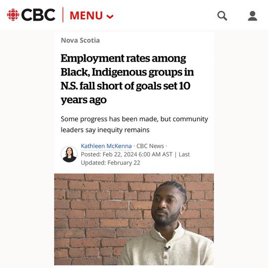 ANS Social Innovation/Employment Lab (@anslab1) on Twitter photo View this CBC article about our Feature Friday guest Alfred Burgesson CEO and Founder of <a href="/TribeNetwork_ca/">Tribe Network</a> an entrepreneurship hub serving the BIPOC community.
Creating equitable initiatives to close the employment gap is key. See the link in our bio to read our ANS Youth Report View this CBC article about our Feature Friday guest Alfred Burgesson CEO and Founder of <a href="/TribeNetwork_ca/">Tribe Network</a> an entrepreneurship hub serving the BIPOC community.
Creating equitable initiatives to close the employment gap is key. See the link in our bio to read our ANS Youth Report