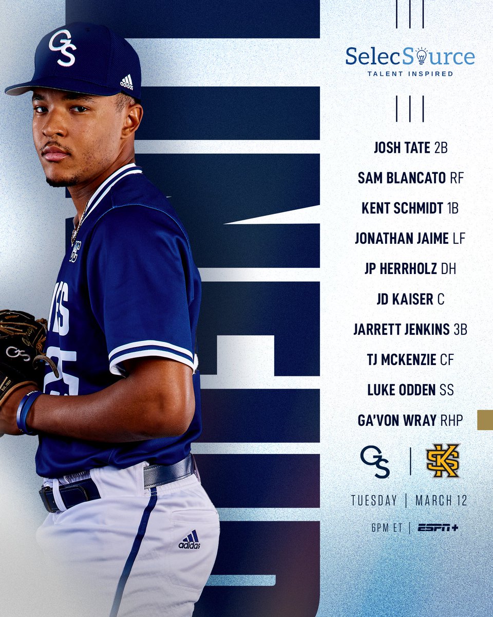 GSAthletics_BSB's tweet photo. Starters for some midweek baseball!

#HailSouthern https://t.co/kHJVf9MzS2