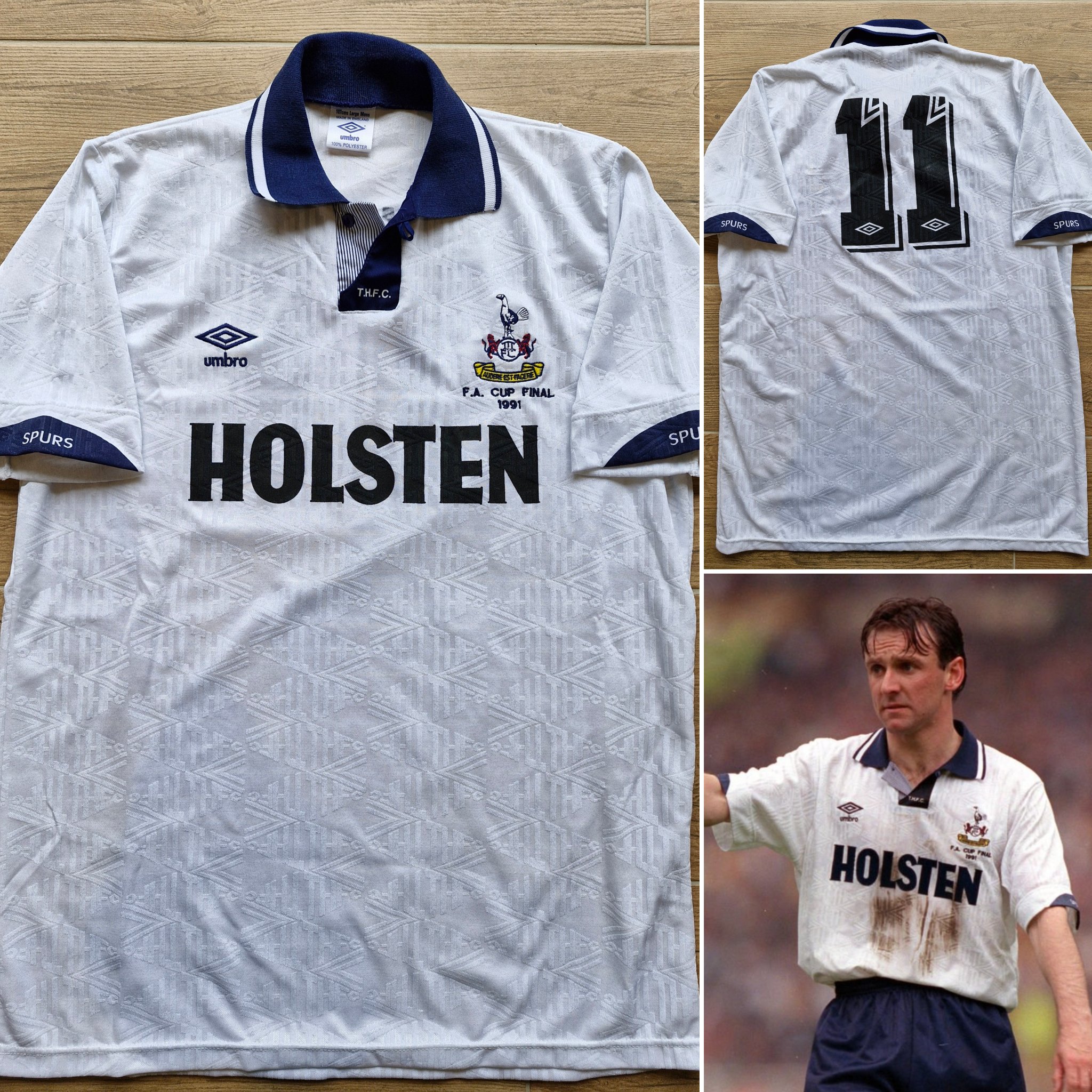 Tottenham Hotspur Match Worn Shirts on X New Shirt Alert Matchworn Paul Allen shirt from the 1991 FA Cup final the last time Spurs won the FA Cup. Can t express my joy