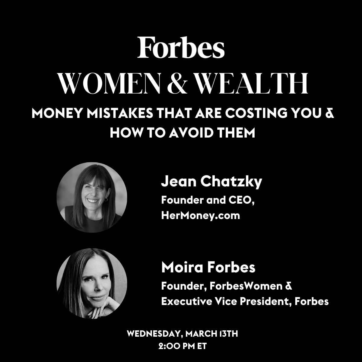 Join me tomorrow at 2:00pm ET for an exclusive virtual conversation with financial guru @JeanChatzky, who will provide a practical guide for navigating retirement savings & budgeting more efficiently. Register here to attend: on.forbes.com/6000kDGZa