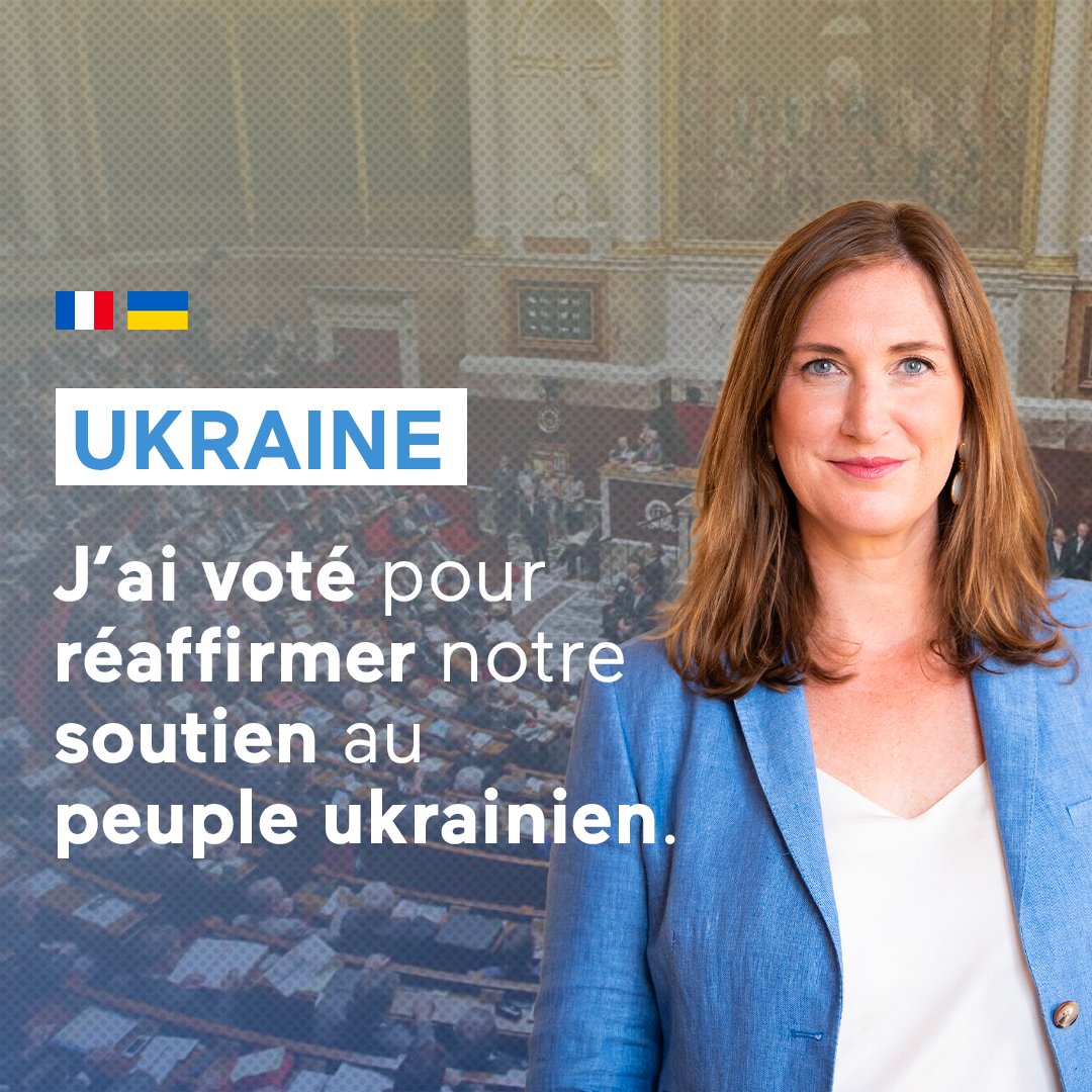 Ce soir, la représentation nationale a voté pour réaffirmer le soutien de la France à l’Ukraine face à l’agression russe. #DirectAN 🇫🇷🇺🇦