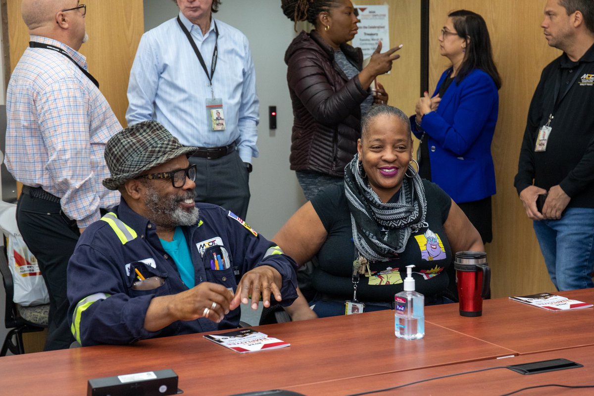 Another great day celebrating <a href="/mtamaryland/">MTA Maryland</a>'s Transit Employee Appreciation Week! Today we celebrated with Fare Collection, Mobility, Police, &amp; Metro. We celebrated several Police promotions &amp; acknowledged several Metro employees who have driven enough miles to travel to the moon!
