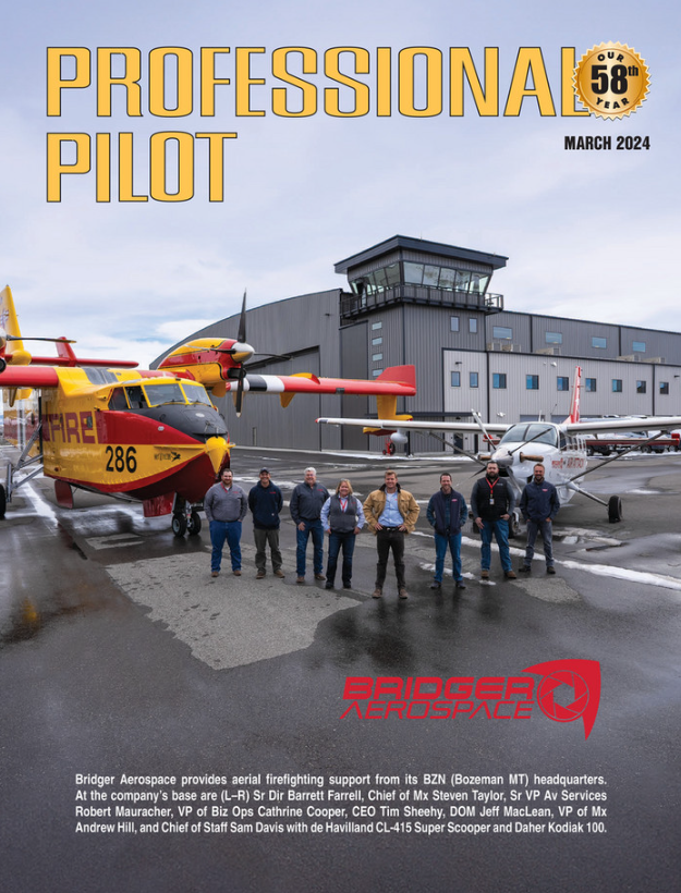 The March 2024 issue of @propilot_mag is out! 
#NBAA #BizJet #BizAv #IFE #Turbiprop #BridgerAerospace #Firefighting #ProPilot
propilotmag.com/arc/