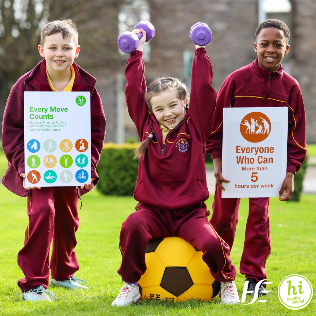 🧵Today, in partnership with the @roinnslainte, we have launched the new National Physical Activity and Sedentary Behaviour Guidelines for Ireland, bringing Ireland in line with the World Health Organisations recommendations on physical activity: bit.ly/3Tx3sEj @WHO