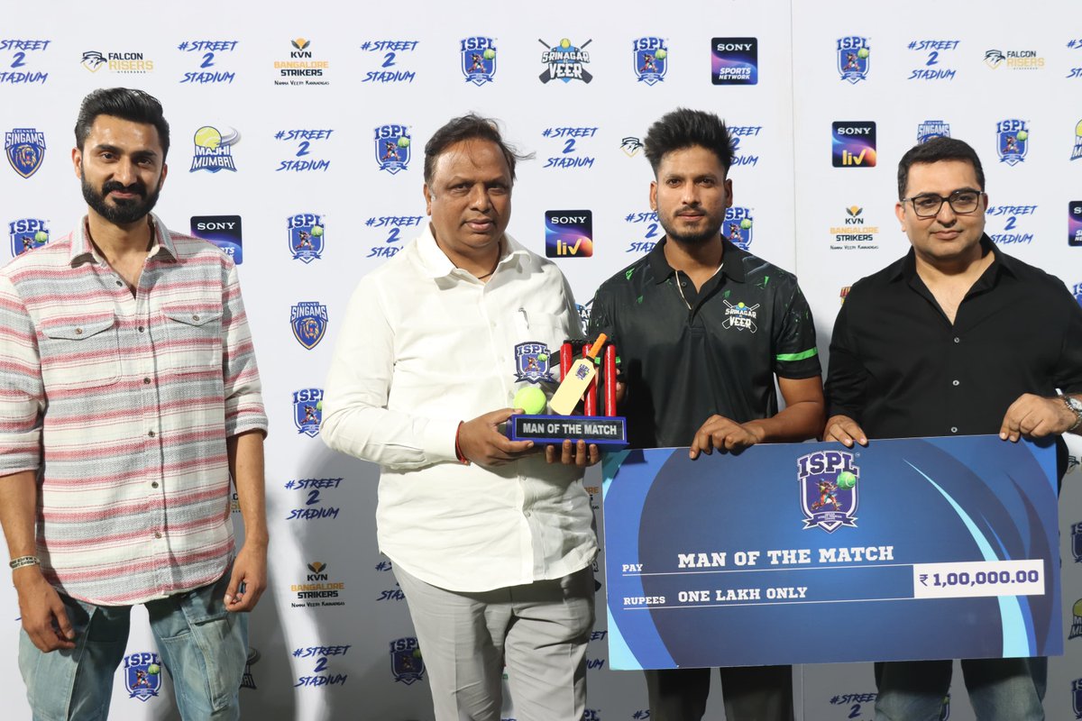 Amidst the roar of the crowd and thundering applause witnessed the <a href="/ispl_t10/">ISPL</a> at Dadoji Konddev Ground in Thane and cheered the players. Felicitated the man of the match and the players after the match.

#Street2stadium #NewT10Era #EvoluT10n #isplt10 #ZindagiBadalLo #DikhaApnaGame