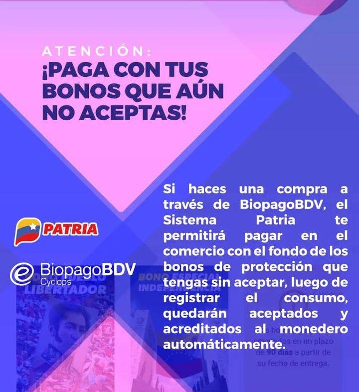 🚨 #ENTÉRATE: ¿Tienes saldo negativo en tu monedero de la PlataformaPatria?

✅ ¡No te preocupes! 

El #Bono que te sea asignado, será aceptado de forma automática para cubrir este adelanto de fondo.

<a href="/BonosSocial/">Bonos Protectores Social Al Pueblo</a> 
#SomosCompromisoPatrio