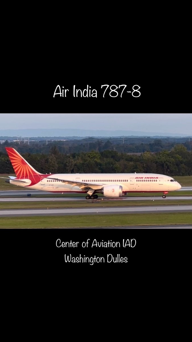 Air India Boeing 787-8 Landing - IAD Washington Dulles ✈️ youtube.com/shorts/-cHlS-f… #centerofaviation #avgeek #aviation #avgeeks #aviationphotography #planespotting #planes #planespotter #aviationgeek #aviationlovers #b787 #boeing #Boeing787 #iad #iadairport #Delhi