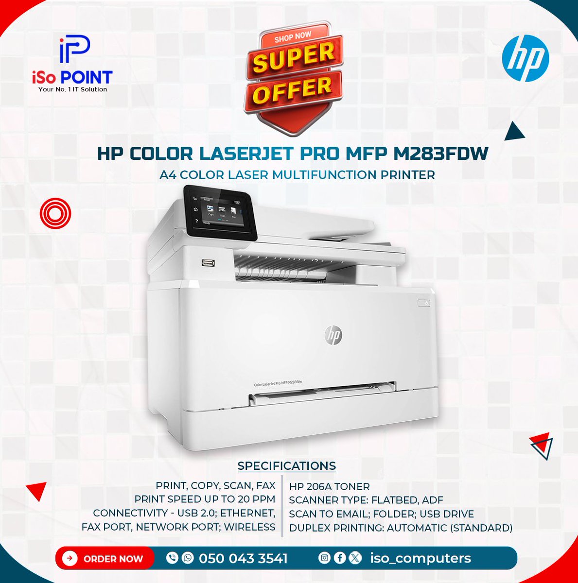 iso_computers's tweet photo. ‼️ Super Sales ‼️ 
Exclusive sales at best prices 
Streamline your work with an MFP that's a perfect match for your area. 
GHS 6,240.00
#AfricanGames2023 #FirstLady #Telecel #Haiti #Wontumisports #enokay #BreakingNews‌ #Dumsor #ghanacard https://t.co/B9w4OcWHex