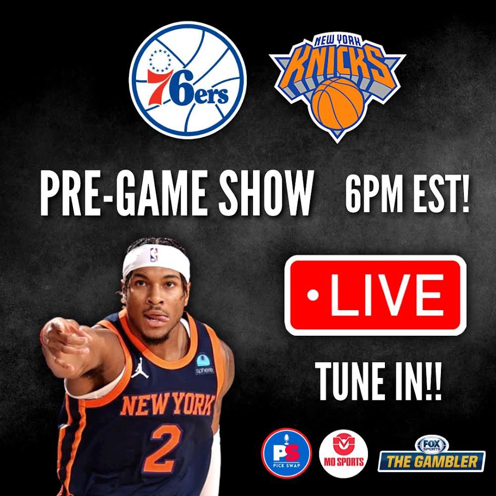 PickSwapMedia's tweet photo. Live at 6 PM @Sean_Barnard1 and @MattChiric0 of @MoSportsNetwork break down the latest on the Knicks and Sixers as they each look to bounce back after their horrible shooting performances on Sunday

Come hang at 6: https://t.co/A9CY6qsmhk https://t.co/v1BrspOj1T