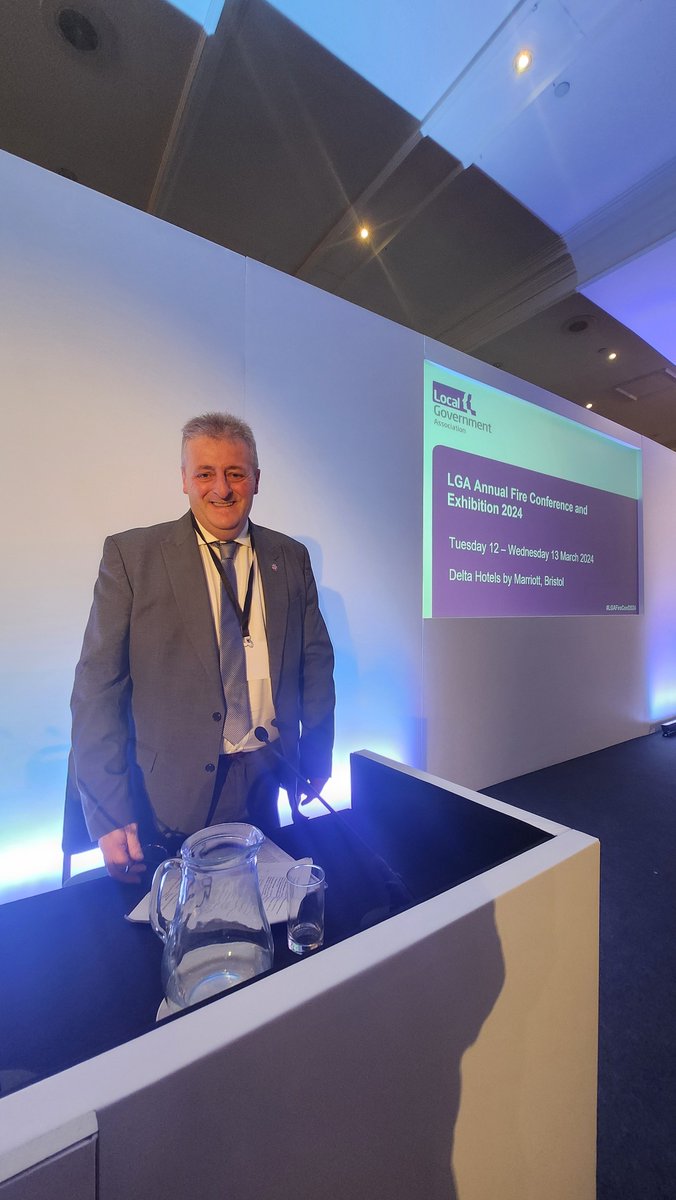 Our fantastic chair of the LGA Fire Services Management Committee, Cllr Frank Biederman. Doing a great job 
<a href="/fremingtonfrank/">Frank Biederman</a> and thanks for everything you do for us!