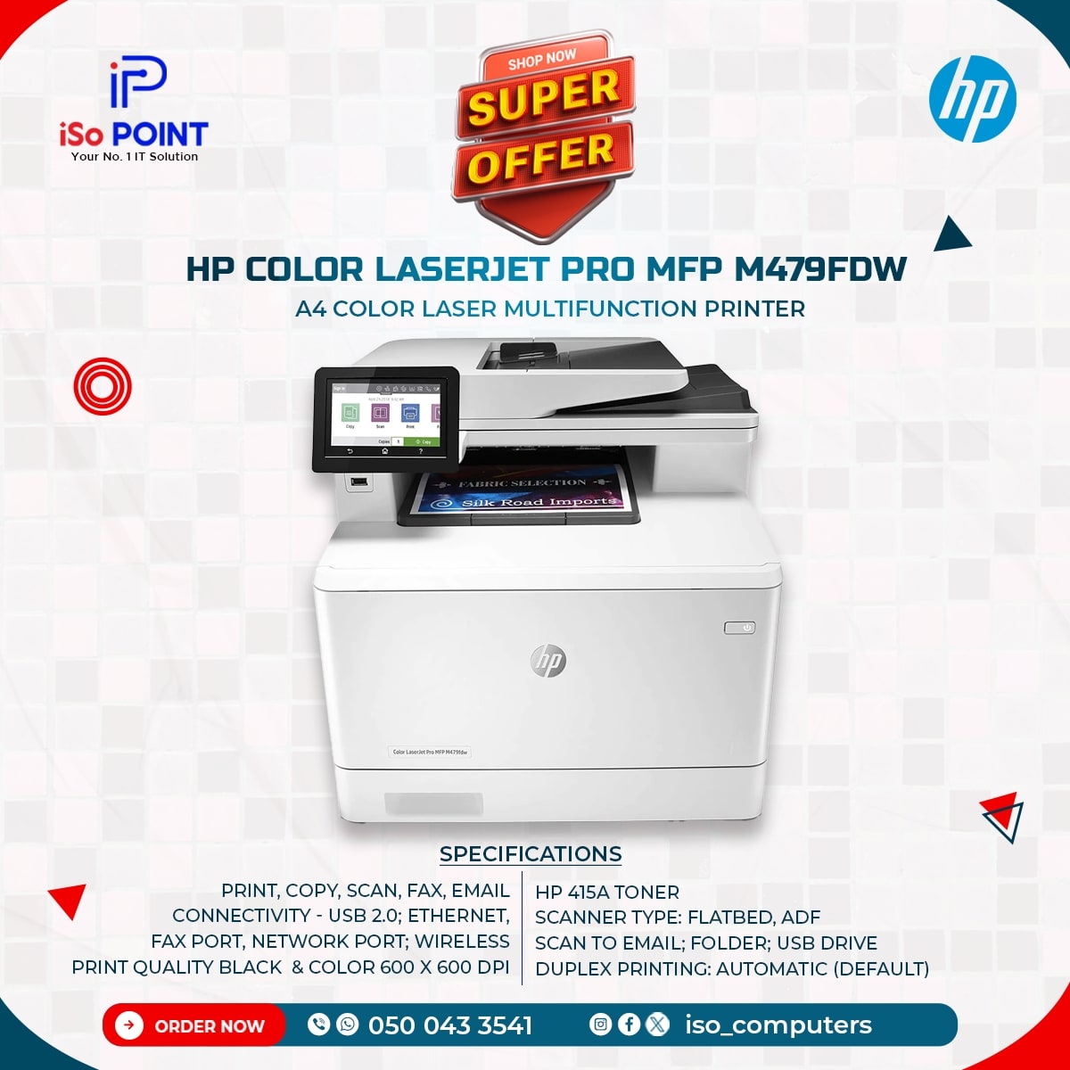 iso_computers's tweet photo. ‼️ Super Sales ‼️ 
Premium sales at affordable prices 
Effortlessly print using a coloured MFP that fits perfectly in your workspace. 
GHS 8,268.00
#BreakingNews‌ #Telecel #Haiti #AfricanGames #AfricanGames2023 #wontumisports #Oscars2024 #firstlady #landlord #Rebecca https://t.co/eHIDbutU49