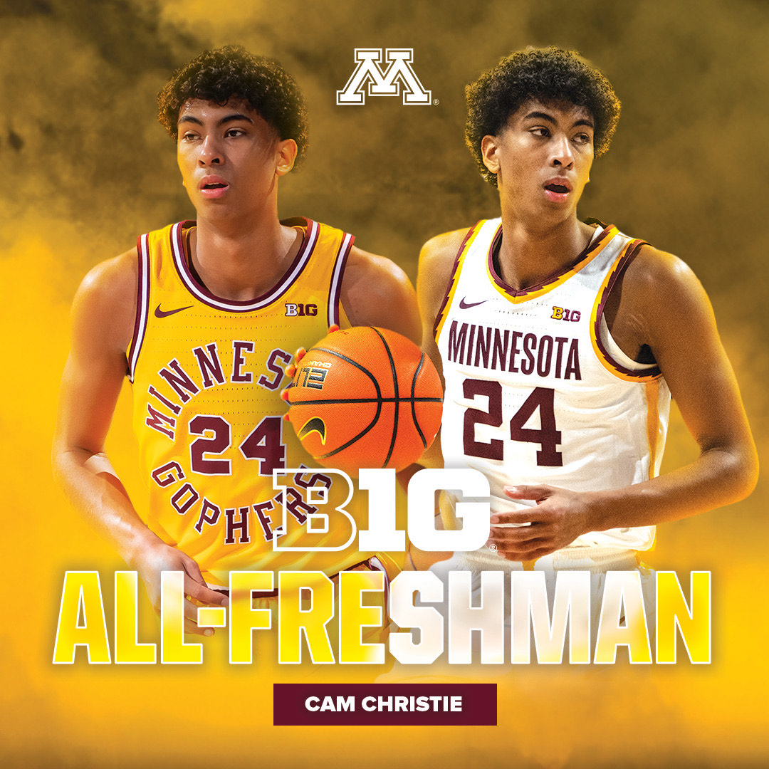 𝐀𝐥𝐥-𝐁𝟏𝐆 🏆 @24CameronC has been named to the Big Ten All-Freshman team! #SkiUMah