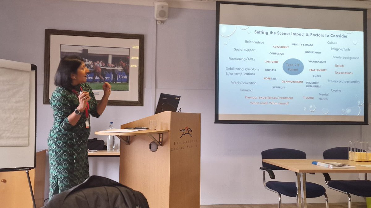 Dr Meera Shah - getting us to think outside the box on how psychology impacts patient outcomes  <a href="/Charl0tteRutter/">Charlotte Rutter (& on BlueSky)</a> <a href="/Nicola_S_Wilson/">Nicola Wilson</a> @maddison_becky <a href="/EmmaLMcK/">Emma McKenzie</a>