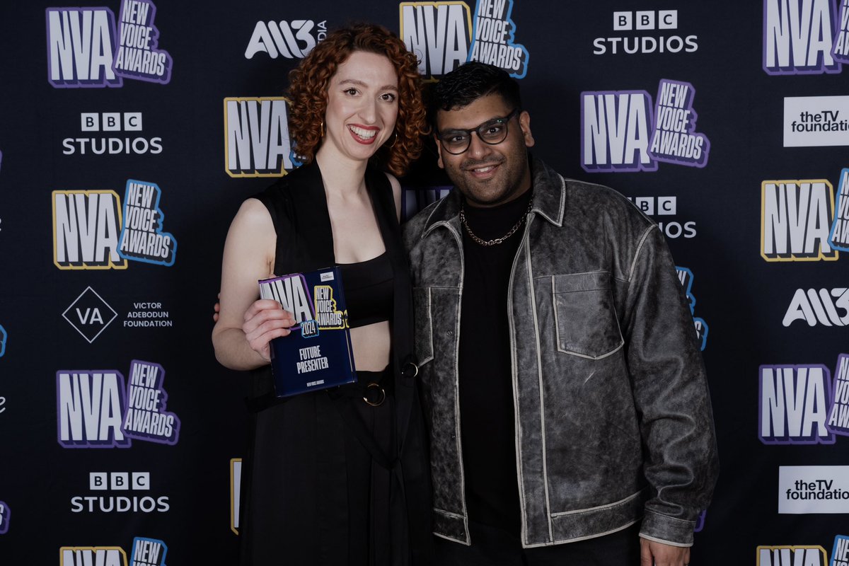 thetvfoundation's tweet photo. The future of television stole the show! 🎉

The room was buzzing with incredible talent and energy at the #NewVoiceAwards last week. Congratulations to our winners and thank you to everyone who made this celebration unforgettable!

Meet the winners! 👉 https://t.co/lE9Tk8p5Rw https://t.co/WGL3NAltlH