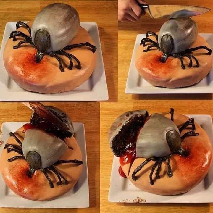 One for the hillwalkers. A tick cake. You don't see that on The Great British Bake Off.