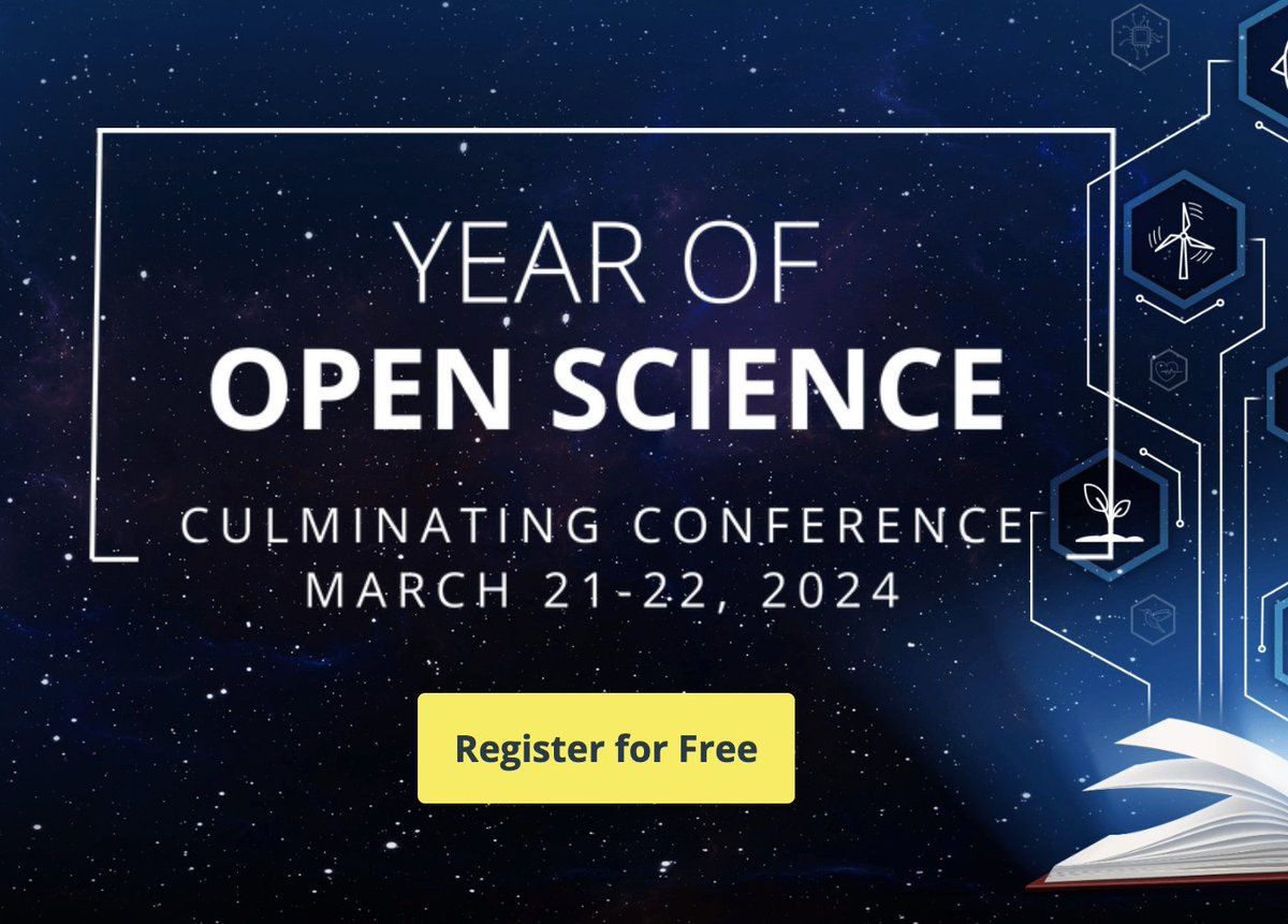 The @SciXCommunity team will present at the Year of Open Science Online Conference 21-22 March. Hosted by @OSFramework & @NASA, this free event will showcase outcomes, coalition-building efforts, & ongoing work from the #YearOfOpenScience. Register at s.si.edu/48WRSad