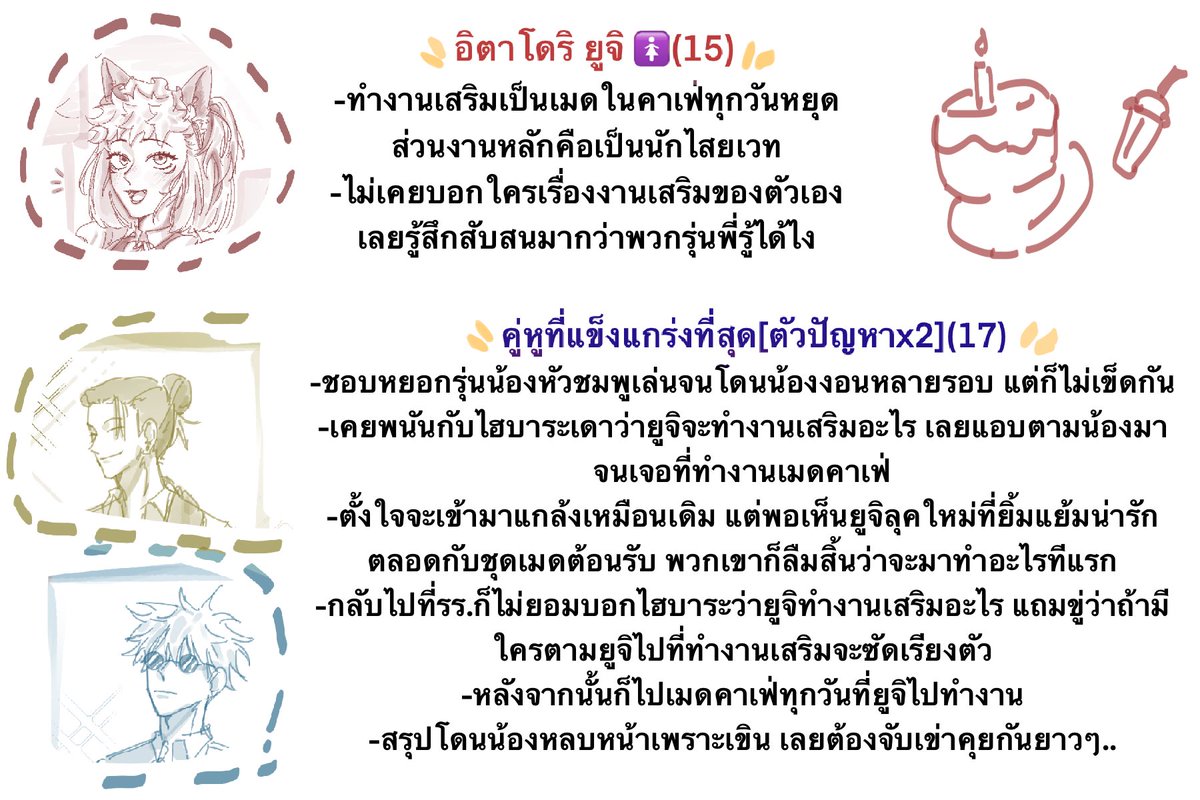 Plot AU canon but add some ✨Maid Fem! Yuji✨