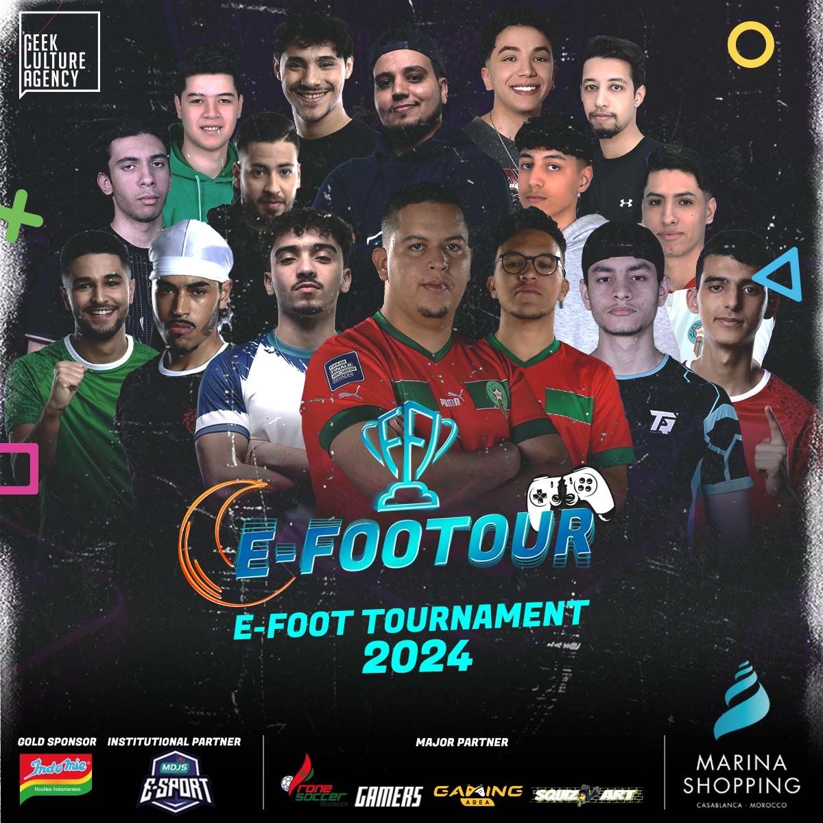 🎮✨ Exciting News! E-FOOTOUR 2024 Division 1 kicks off! 🔥 
Thrilling matches as our top 16 players compete head-to-head in this championship. Save the dates for live streams on Sundays, starting 24/03, 31/03 &amp; 07/04, at 9 PM.

Don't miss the competition &amp; unforgettable moments!