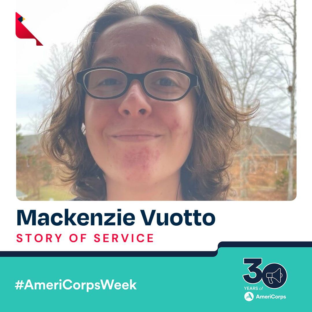 We're excited to spotlight @AmeriCorpsVISTA member Mackenzie Vuotto! With a background in early education, she's connecting w/ people across Virginia to improve our civic engagement ecosystem. Read her Story of Service at servevirginia.org/stories-of-ser… #AmeriCorpsWeek #StoriesOfService
